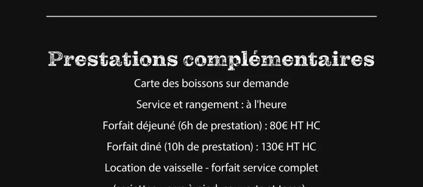 BUFFET-PRESTATION